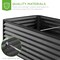 Best Choice Products 6x3x2ft Outdoor Metal Raised Garden Bed, Planter Box for Vegetables, Flowers, Herbs